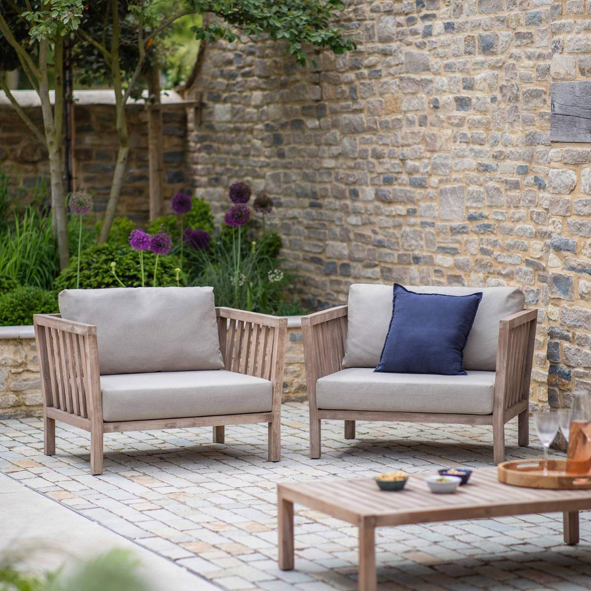 Garden Trading Porthallow Armchairs Set of 2 - Image 4