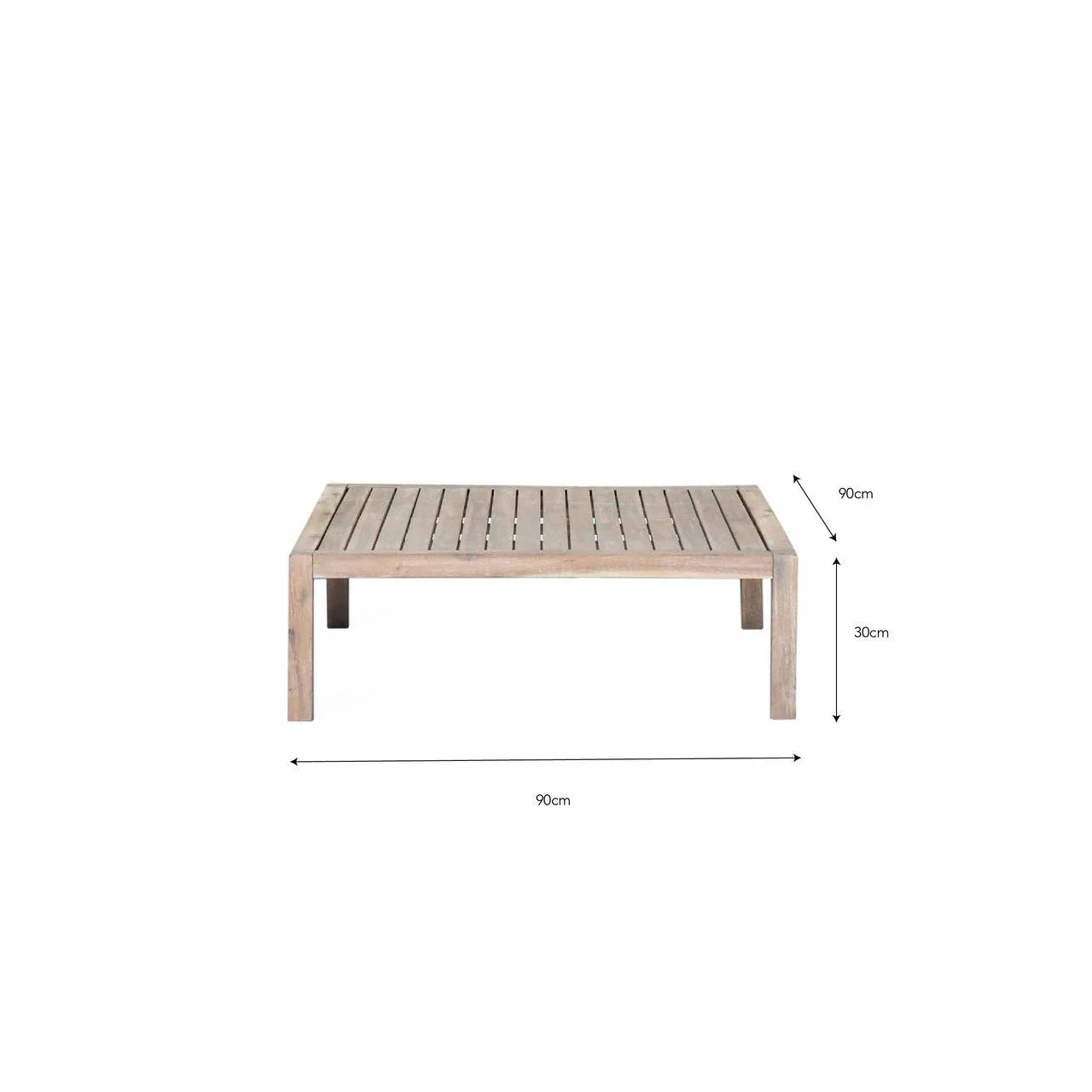 Garden Trading Porthallow Square Coffee Table - Image 3