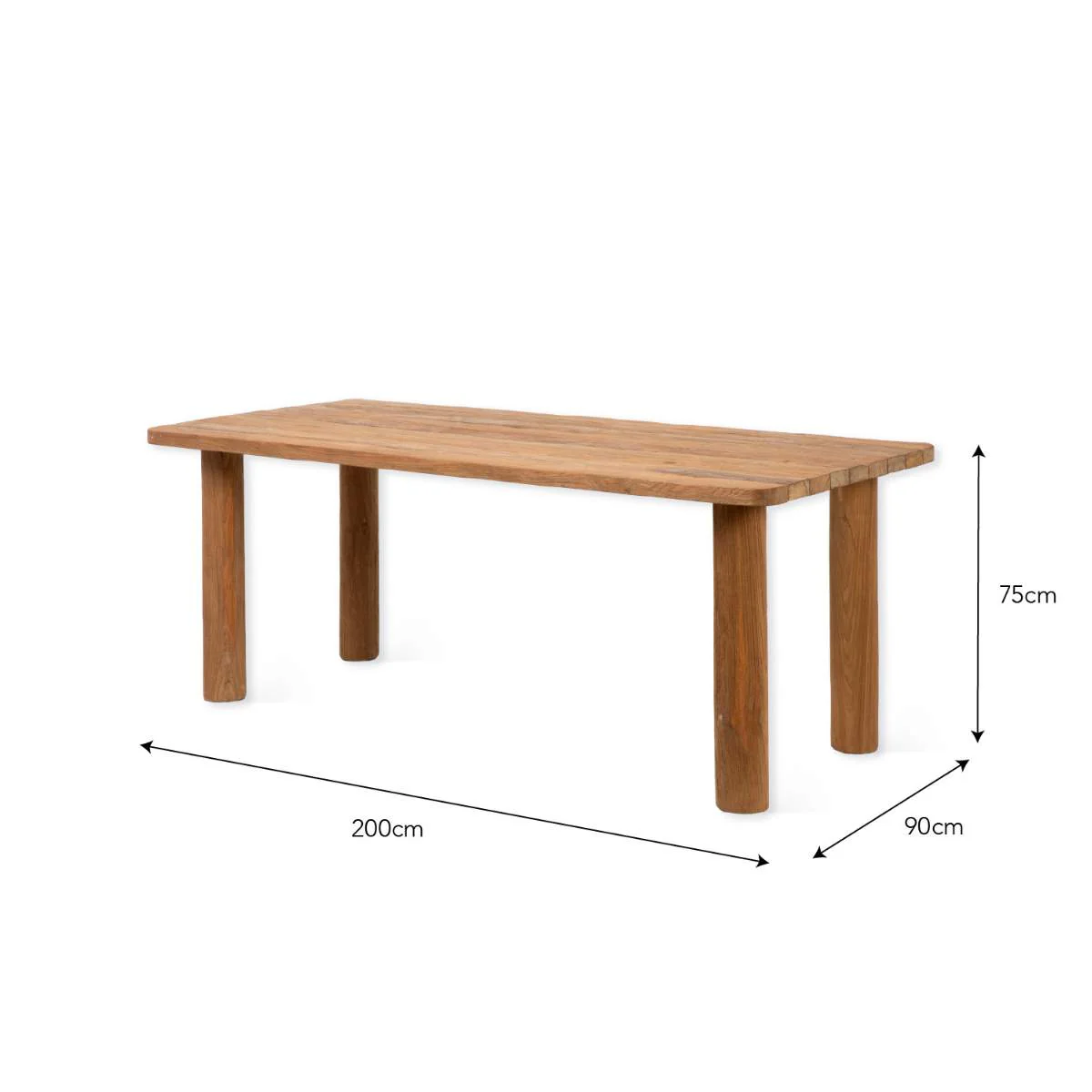 Garden Trading Radcot Rectangular Dining Table Natural - Image 3