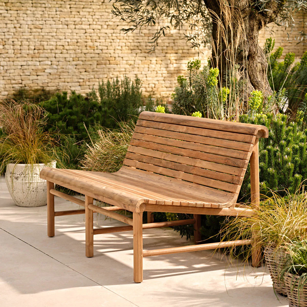 Garden Trading Station Bench Double Natural - Image 7