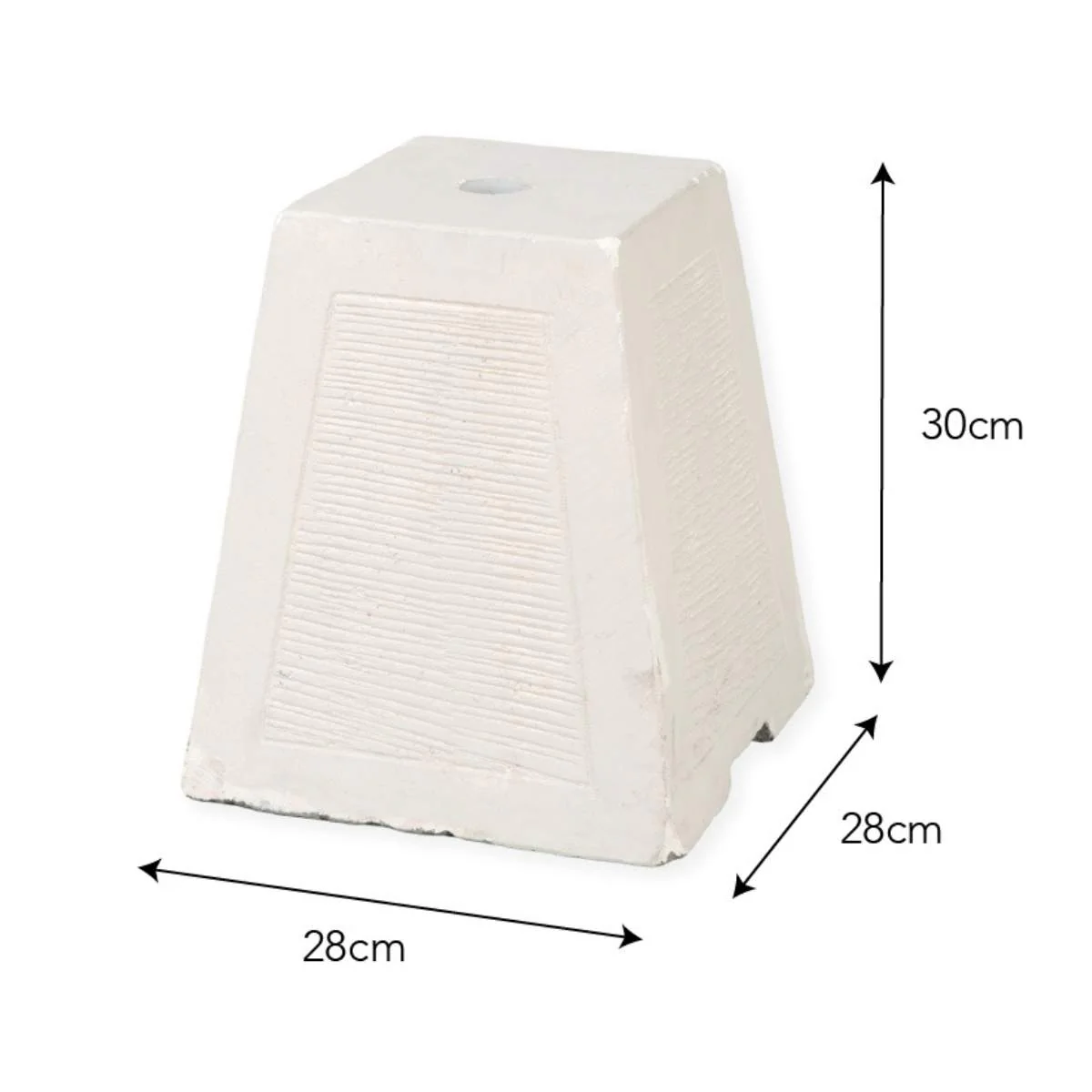 Garden Trading Summerleaze Parasol Base Stone White - Image 3