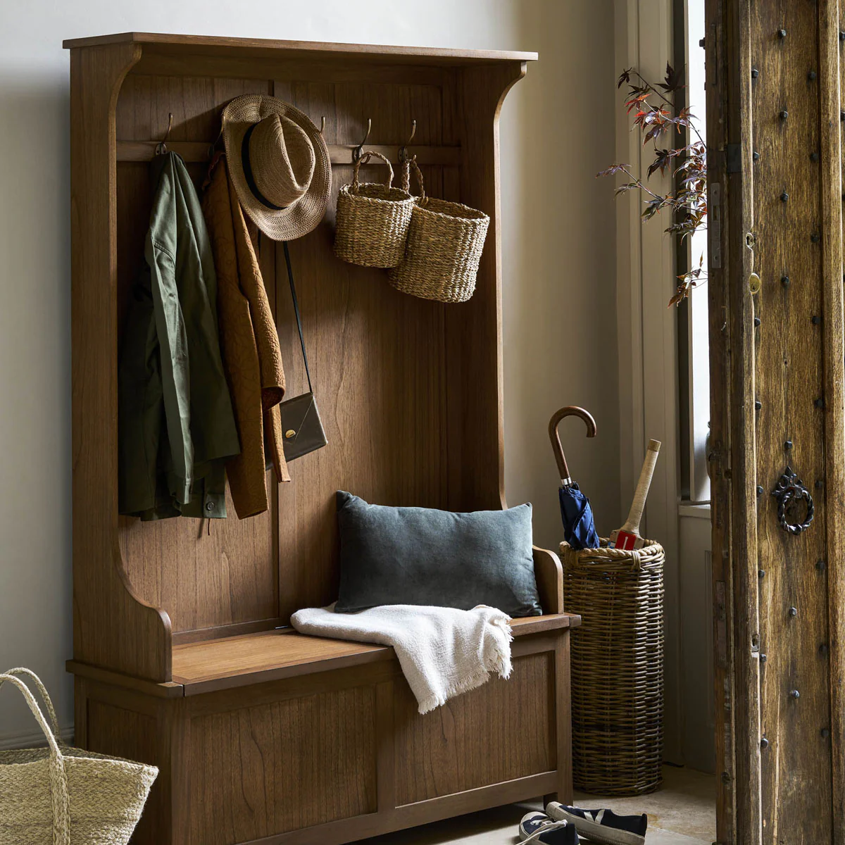 Garden Trading Walcote Hallway Storage Bench Natural - Image 16