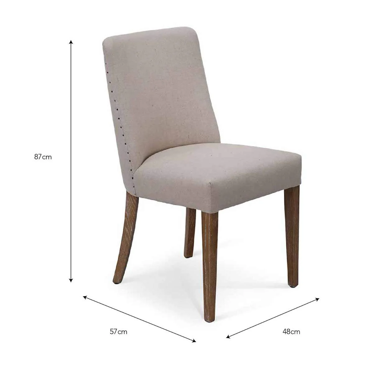 Garden Trading Wraysbury Dining Chair Set of 2 Natural - Image 4