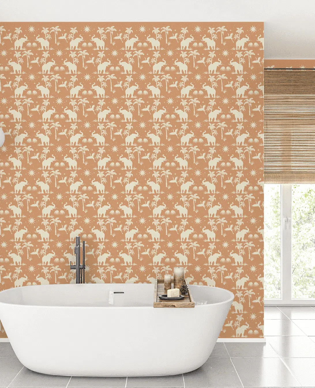 Creative Lab Amsterdam Generous Jungle Dusty Orange Repetitive Wallpaper - Image 4