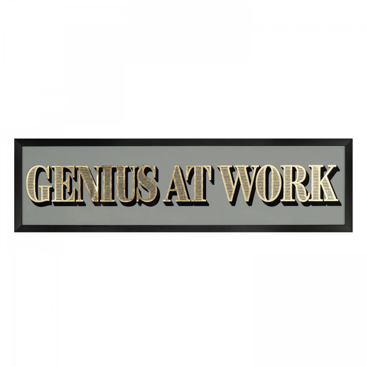 Art Marketing ‘Genius At Work’ Wall Art - 15 x 55cm