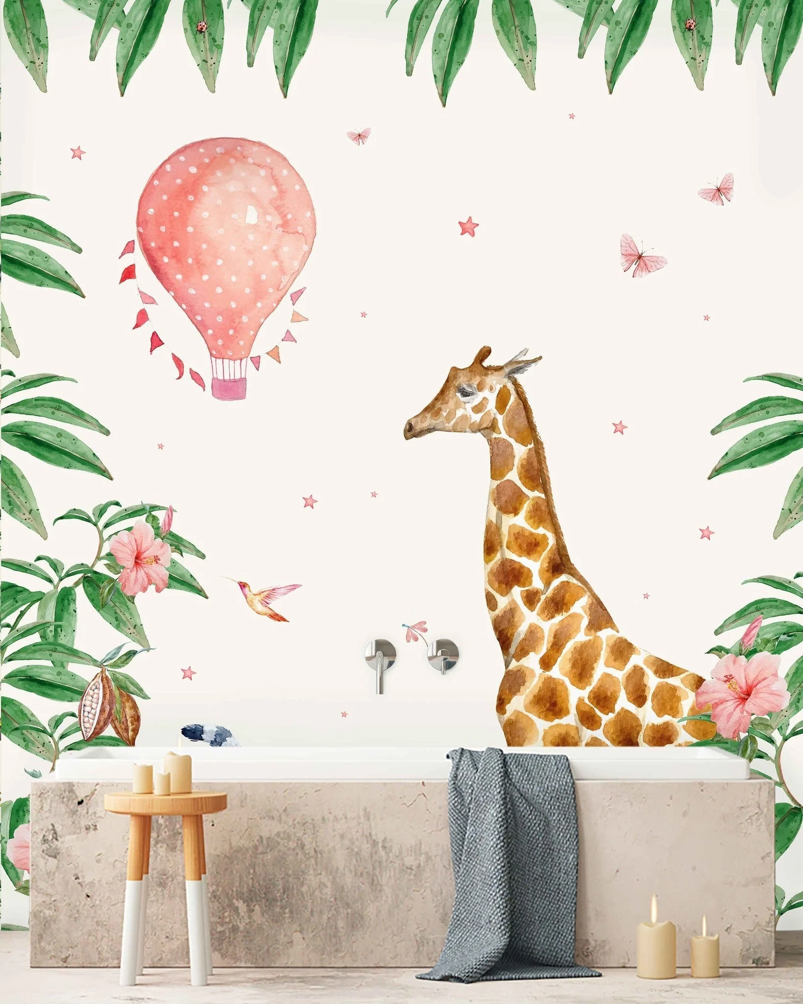 Creative Lab Amsterdam Giraffe Wallpaper Mural - Image 4