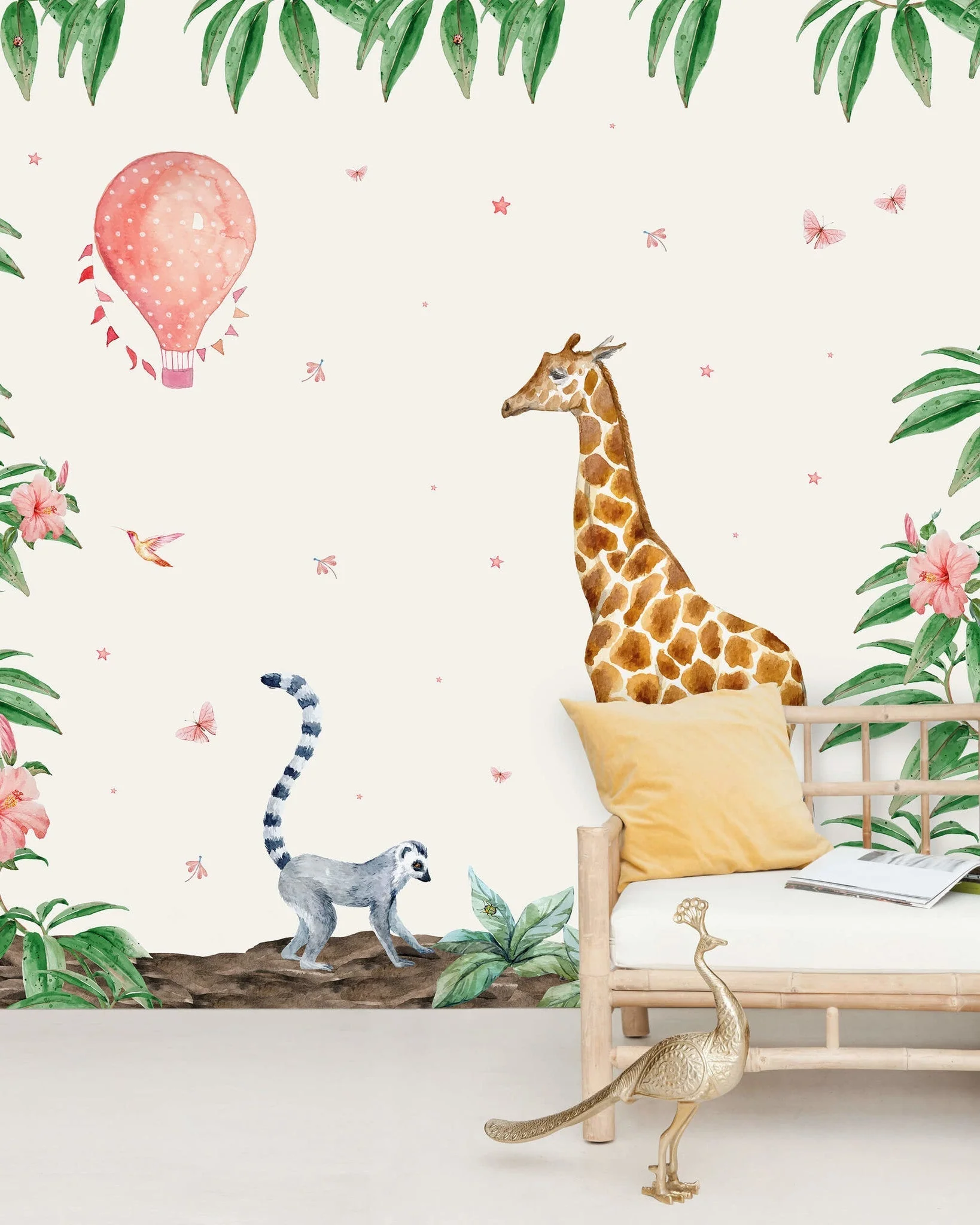Creative Lab Amsterdam Giraffe Wallpaper Mural - Image 5