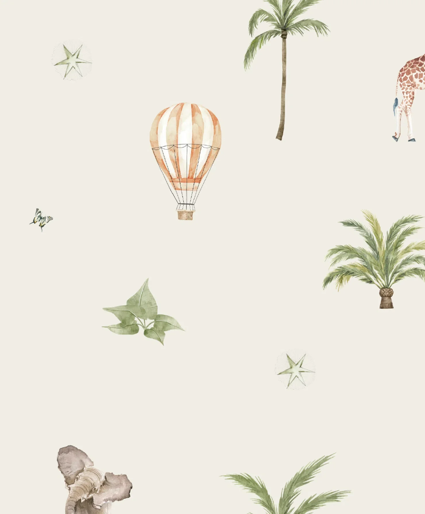 Creative Lab Amsterdam Go Go Safari Repetitive Wallpaper