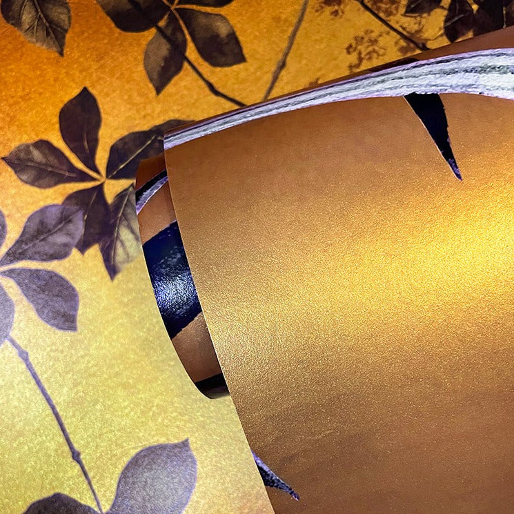 Avalana Dawn Lake Metallic Copper Wallpaper Mural