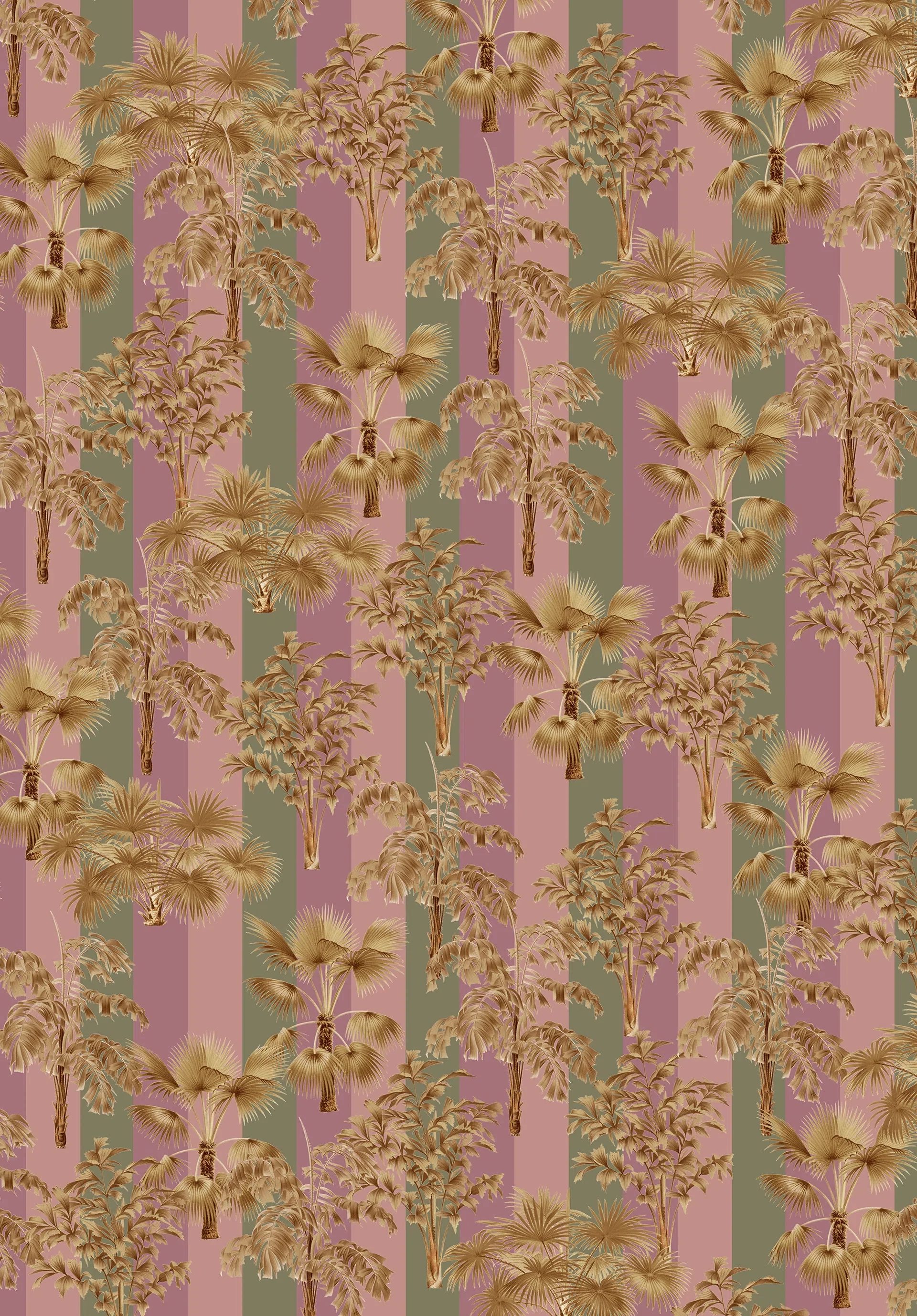 Creative Lab Amsterdam Golden Palms Wallpaper Mural