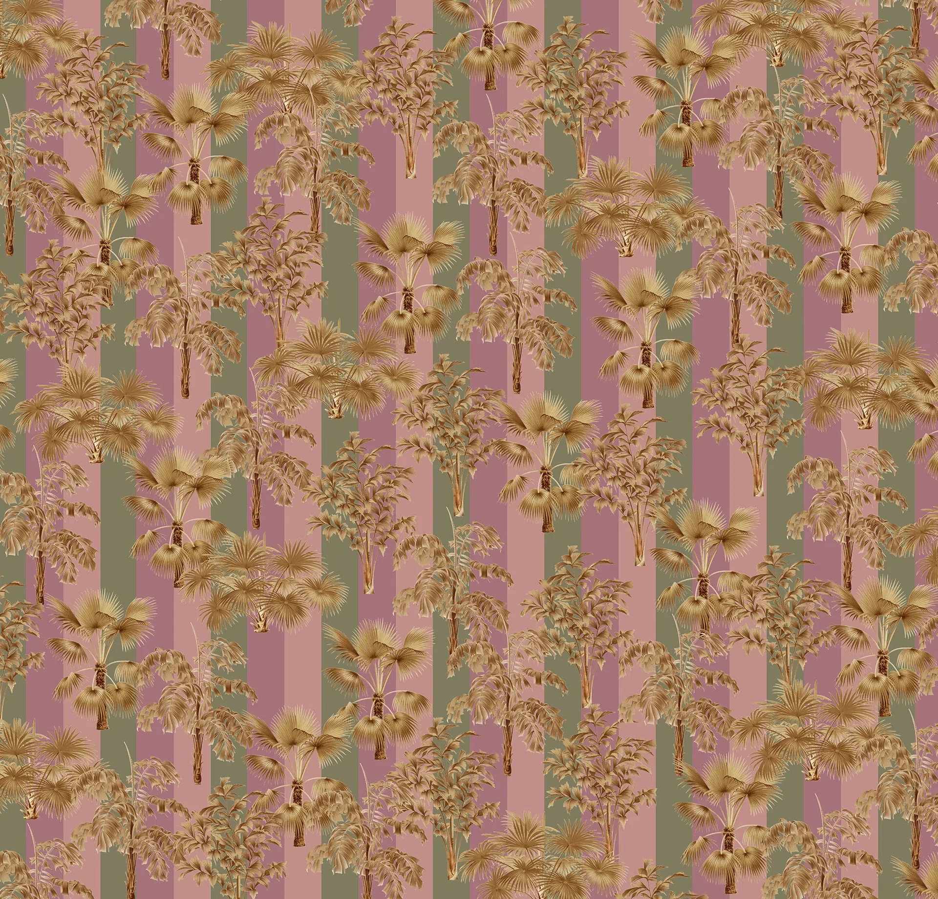 Creative Lab Amsterdam Golden Palms Wallpaper Mural - Image 3