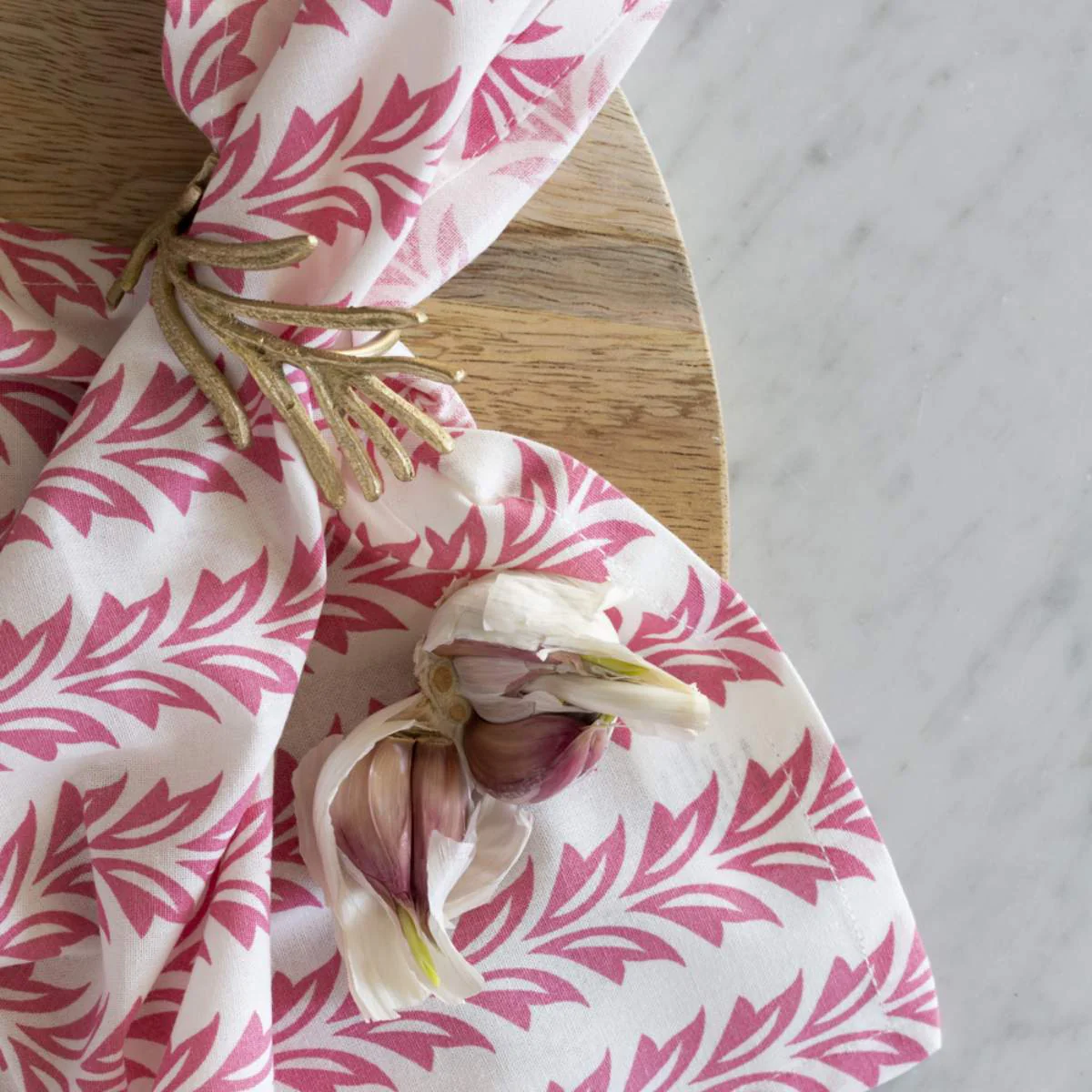 Grand Illusions 100% Cotton Napkin Vallarta Pink - Image 3
