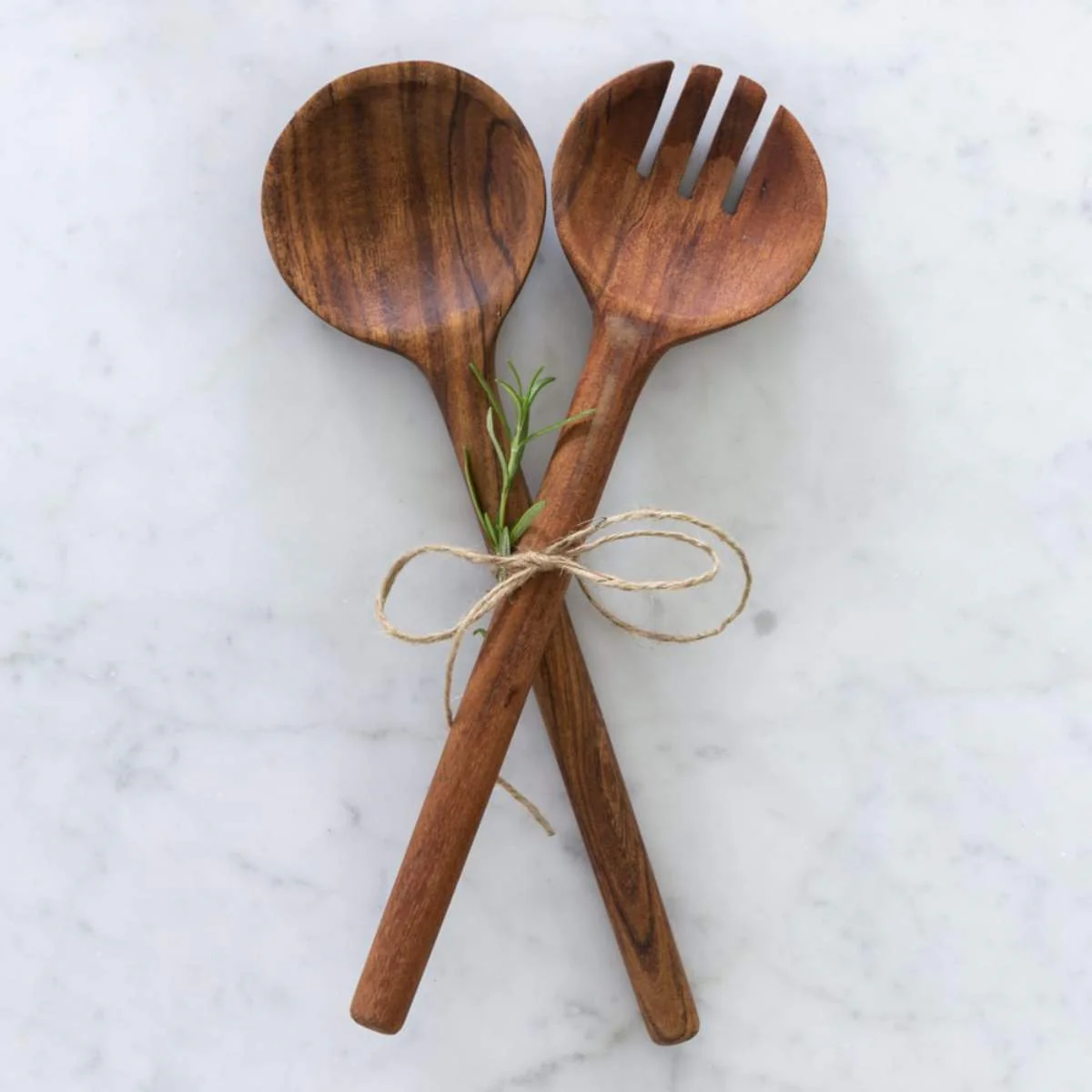 Grand Illusions Acacia Salad Server Set of 2 - Image 2