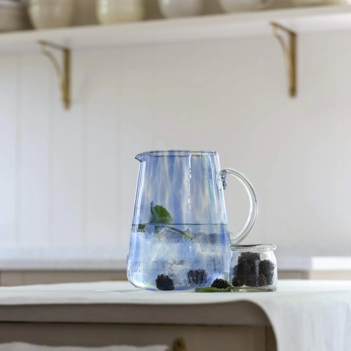Grand Illusions Glass Jug Leopard Blue - Image 2