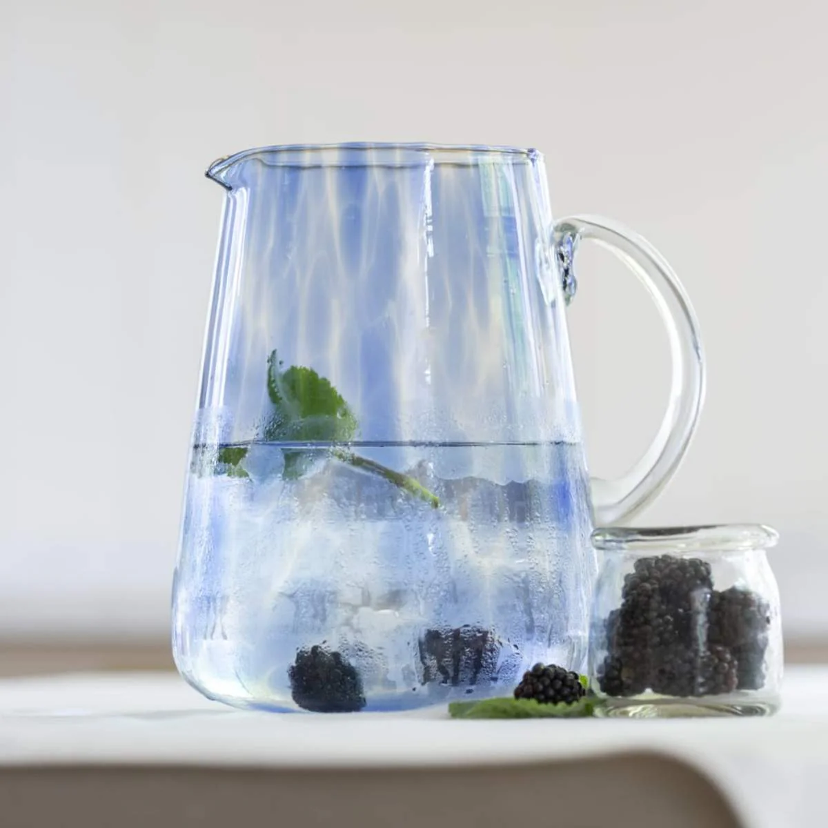 Grand Illusions Glass Jug Leopard Blue - Image 3