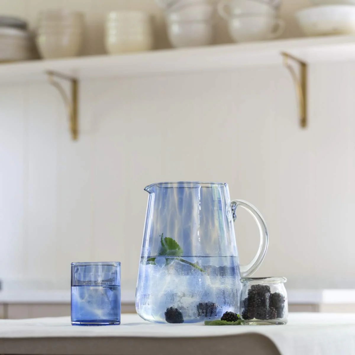 Grand Illusions Glass Jug Leopard Blue - Image 6