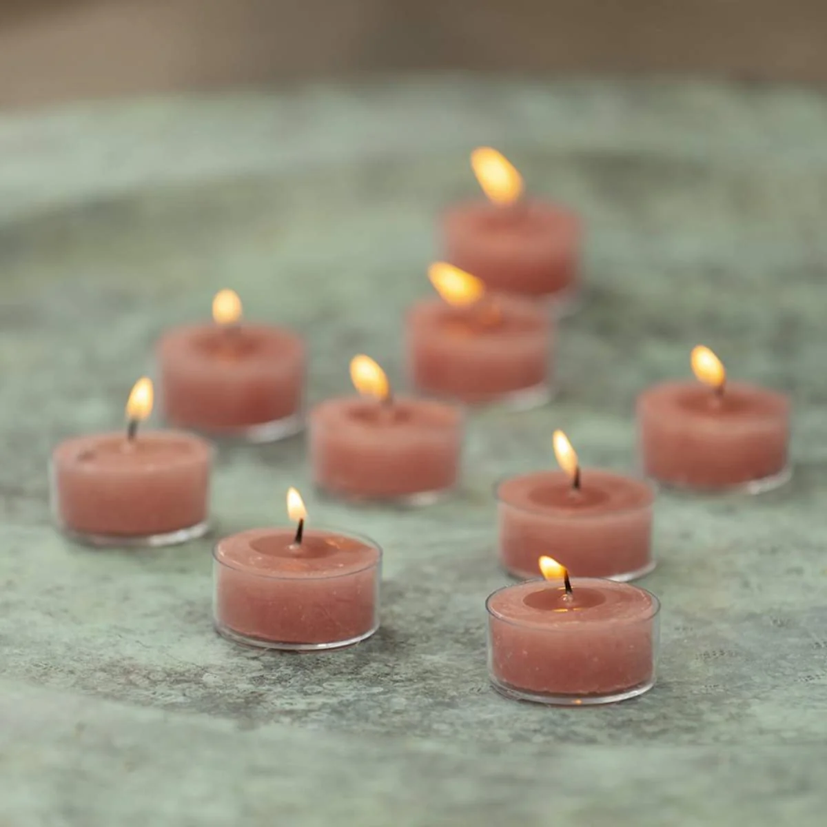 Grand Illusions Rustic Tealights Dusky Pink - Image 4