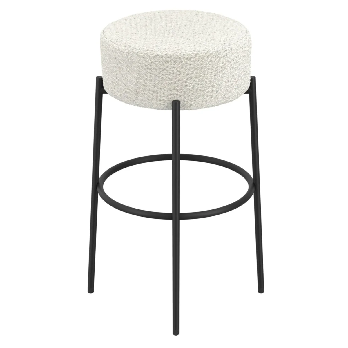 HO+ME Anais Counter Stool in Ivory