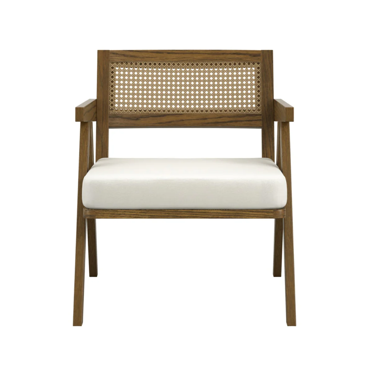 HO+ME Arizona Accent Chair In Smoked Wood And Ecru - Image 2