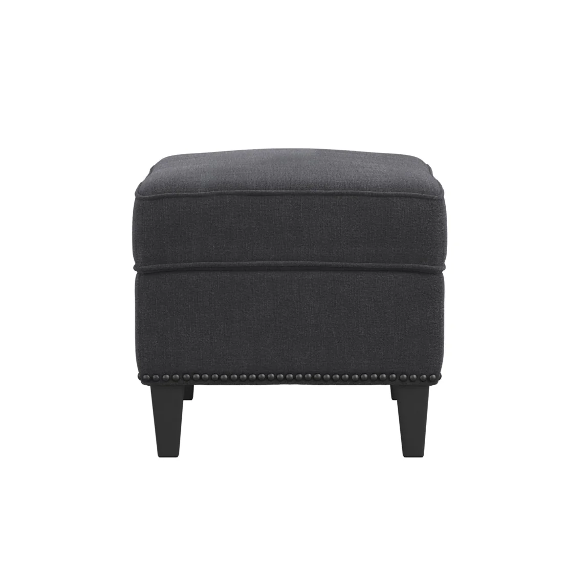 HO+ME Atticus Footstool In Anthracite Grey - Image 3