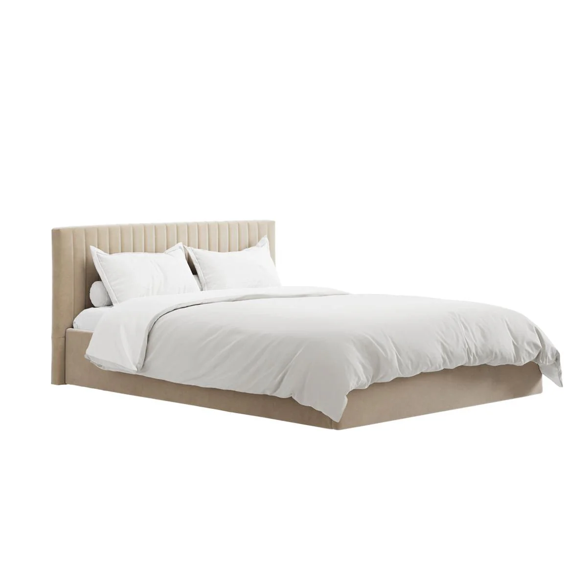 HO+ME Berkeley Ottoman King Size Bed In Beige - Image 2