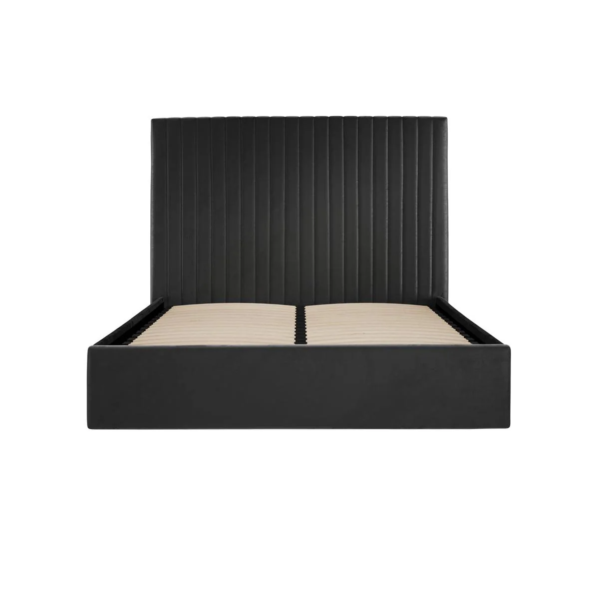 HO+ME Berkeley Tall Ottoman Super King Size Bed In Black