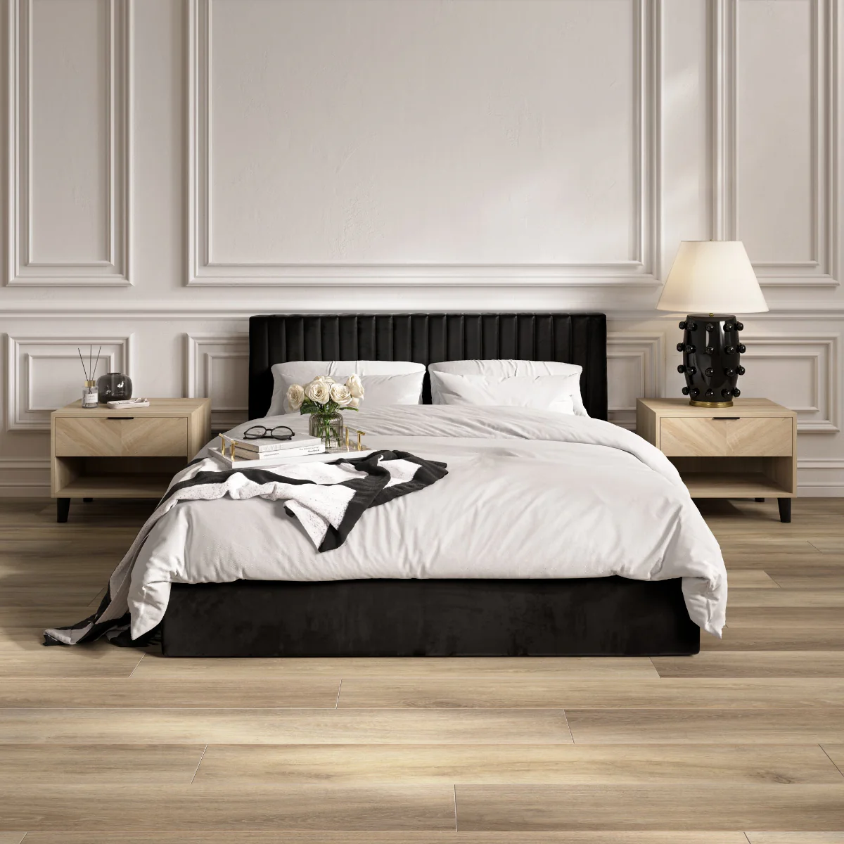 HO+ME Berkeley Ottoman Super King Size Bed In Black - Image 5