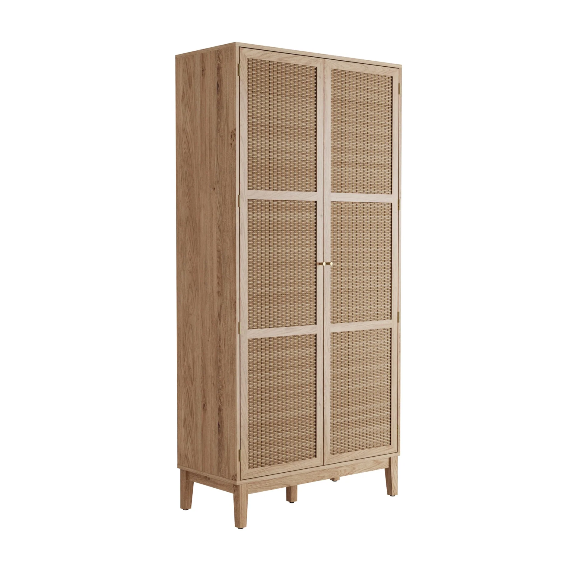 HO+ME Bordeaux 2 Door Wardrobe In Oak