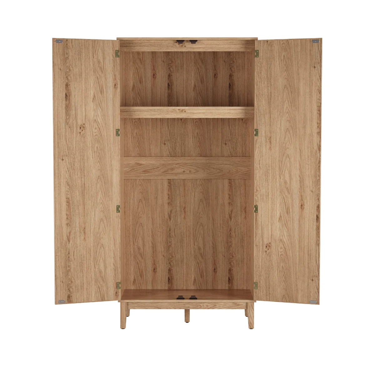 HO+ME Bordeaux 2 Door Wardrobe In Oak - Image 3