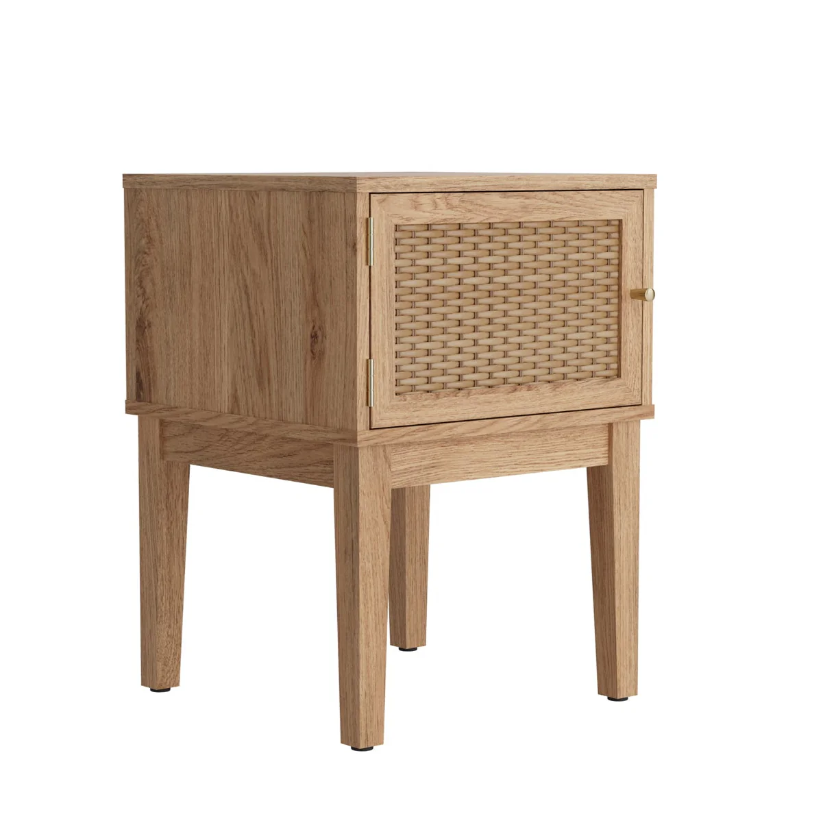 HO+ME Bordeaux Bedside Table In Oak