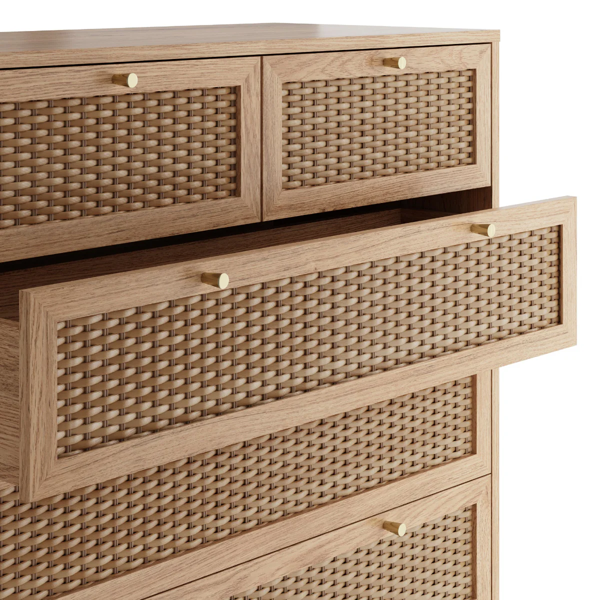HO+ME Bordeaux Chest Of Drawers In Oak - Image 3