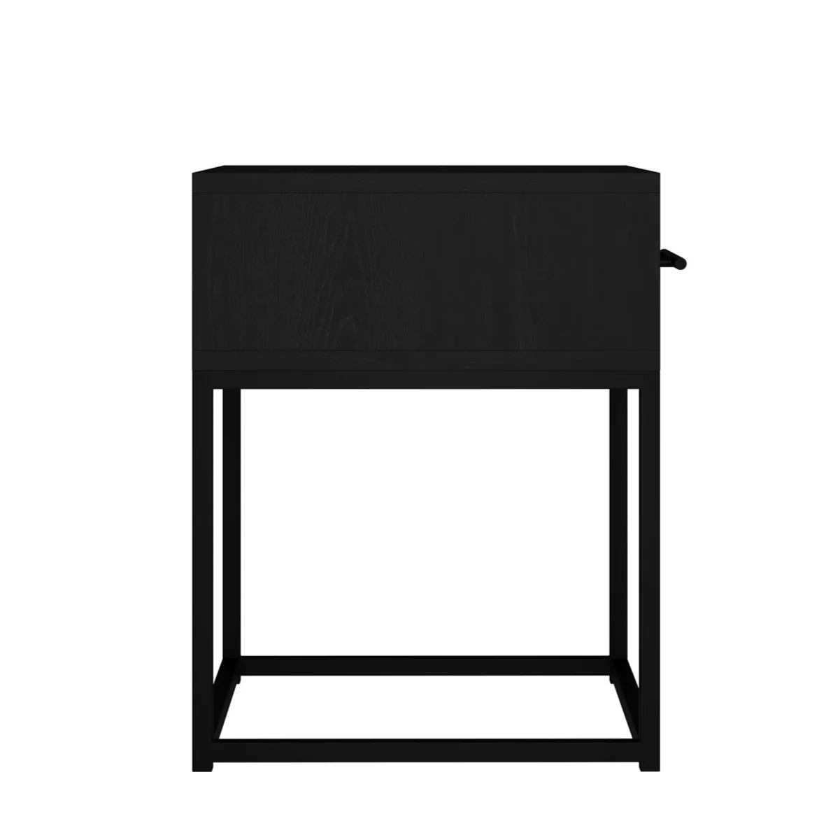 HO+ME Bray Bedside Cabinet In Matte Black - Image 4