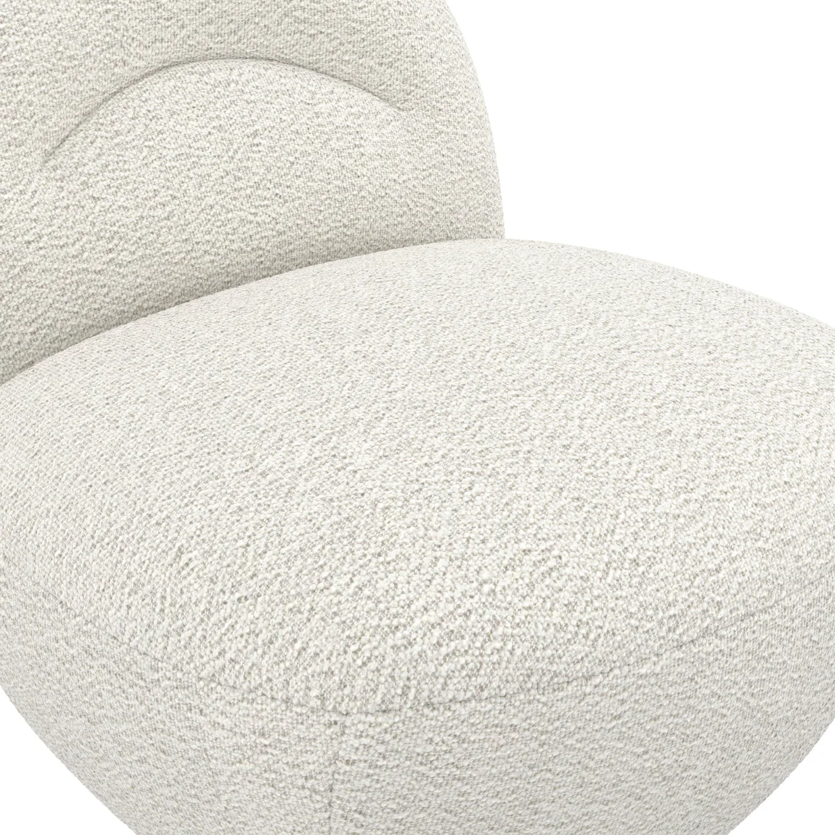 HO+ME Breeze Swivel Occasion Chair In Ivory - Image 5