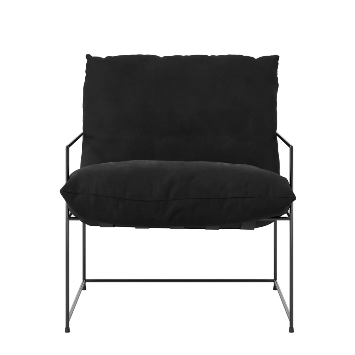 HO+ME Brook Accent Chair In Black Velvet
