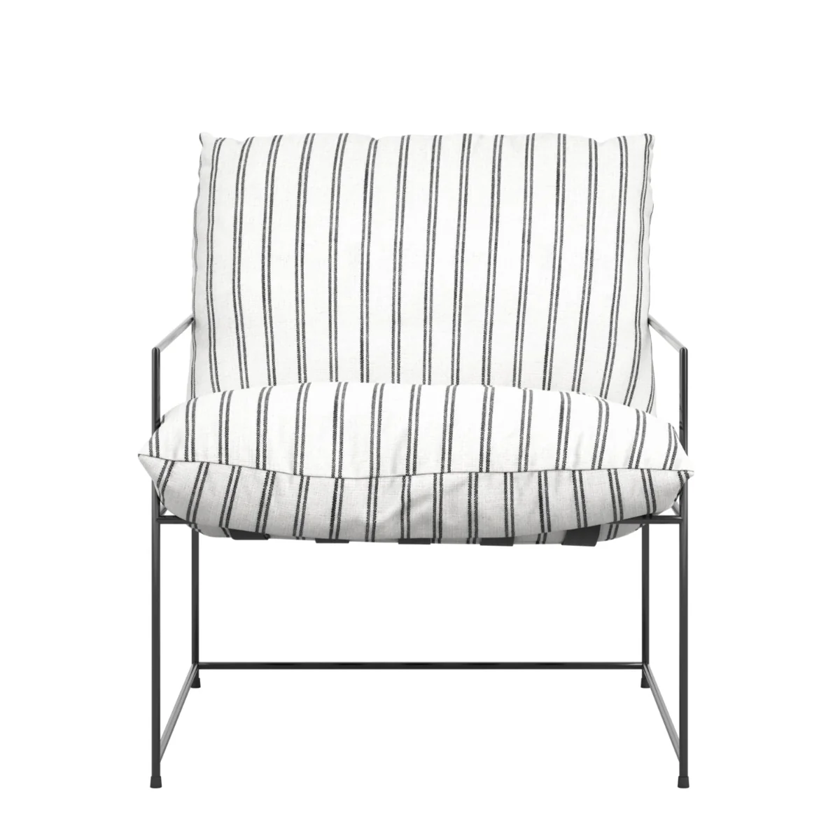 HO+ME Brook Accent Chair In Chalk Stripe - Image 2