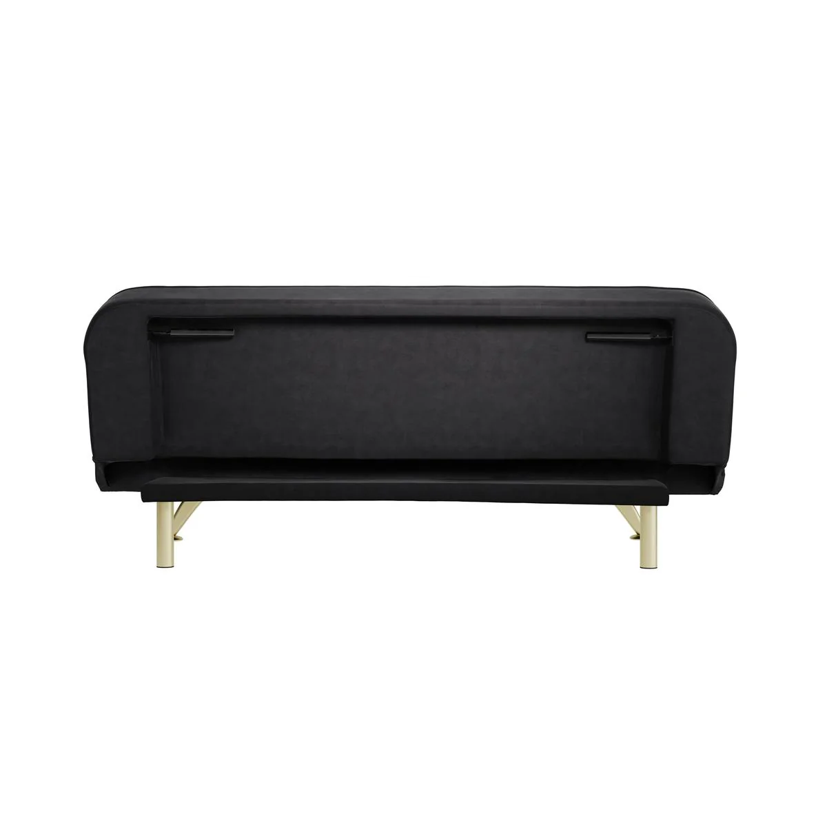 HO+ME Brunel Sofa Bed In Brushed Gold And Black Velvet - Image 4