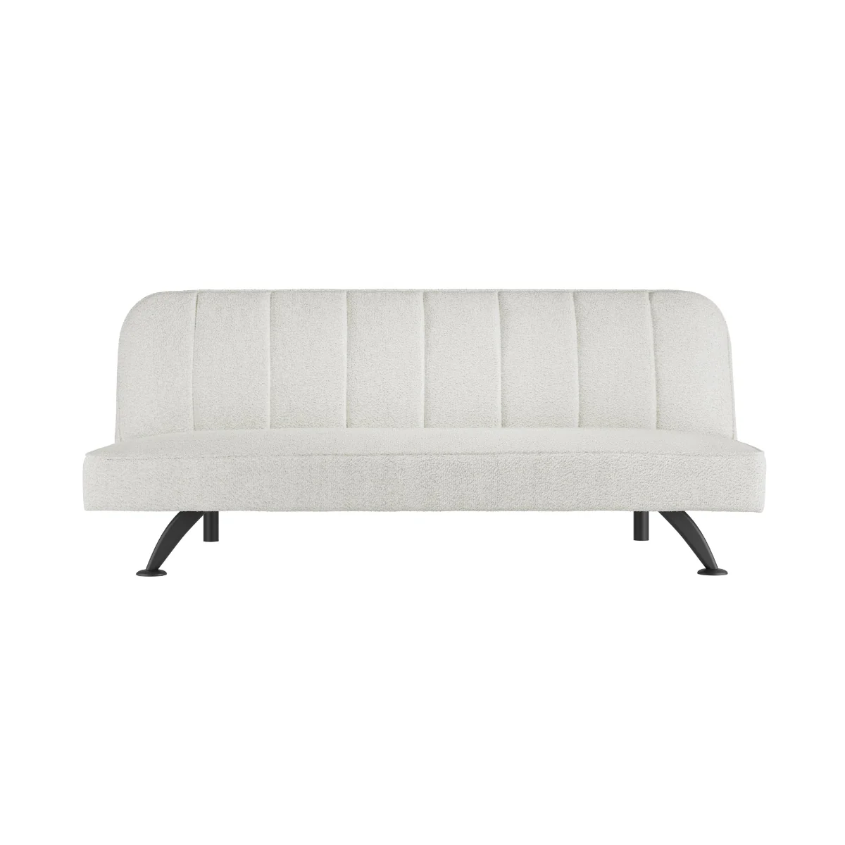 HO+ME Burlington Sofa Bed In Matte Black And Ivory Boucle - Image 2