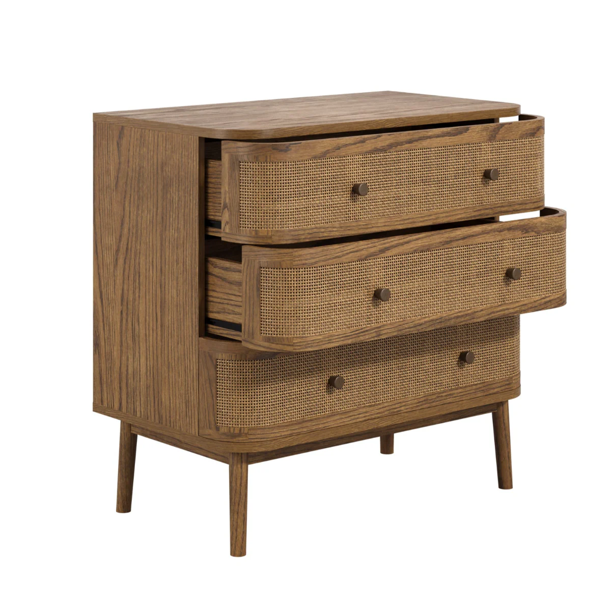HO+ME Callie Chest Of Drawers In Smoked Wood - Image 3