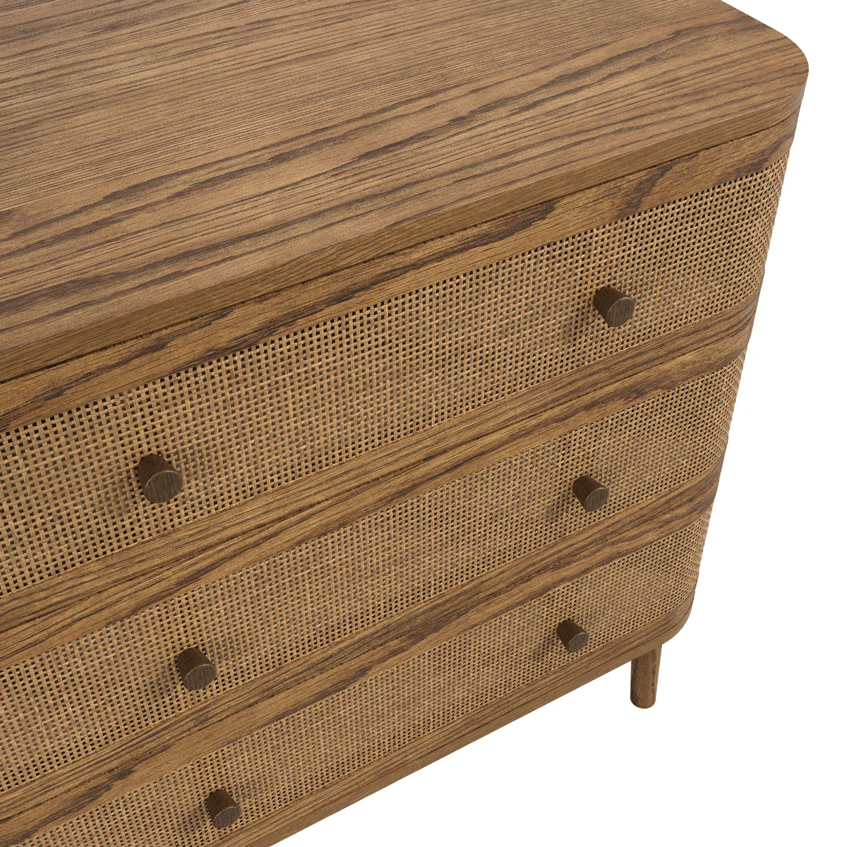 HO+ME Callie Chest Of Drawers In Smoked Wood - Image 5