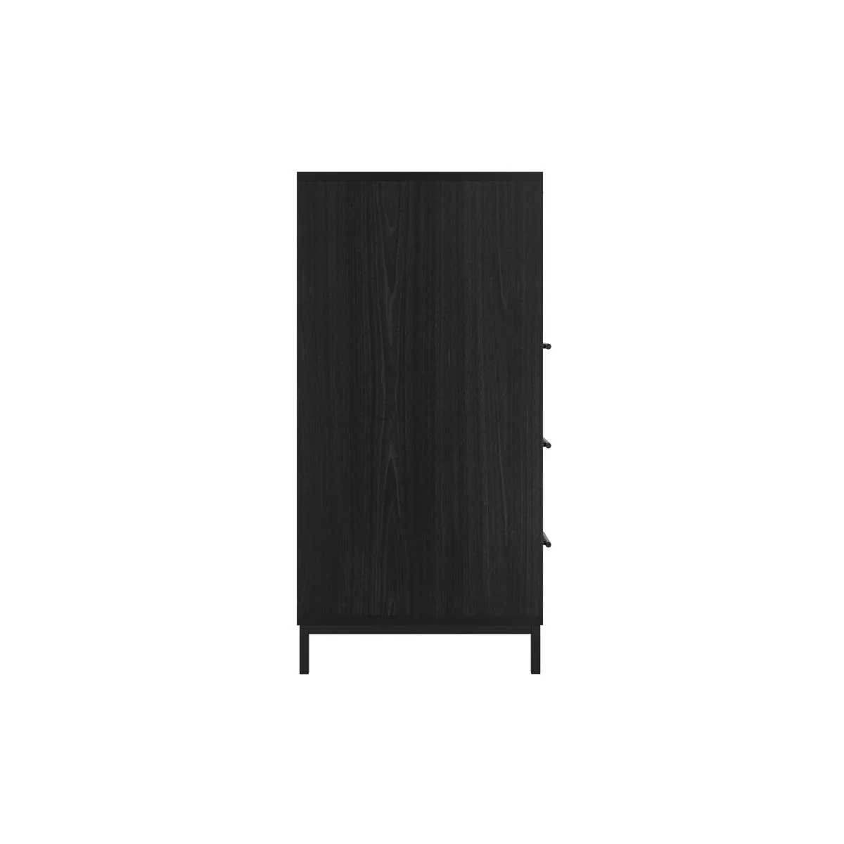 HO+ME Camden Reeded Glass Chest Of Drawers In Black - Image 4