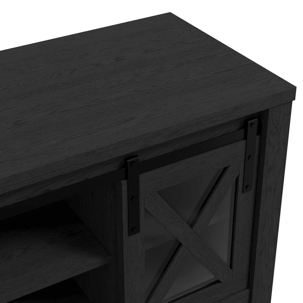 HO+ME Dusk 2 Door Media Unit In Black - Image 4