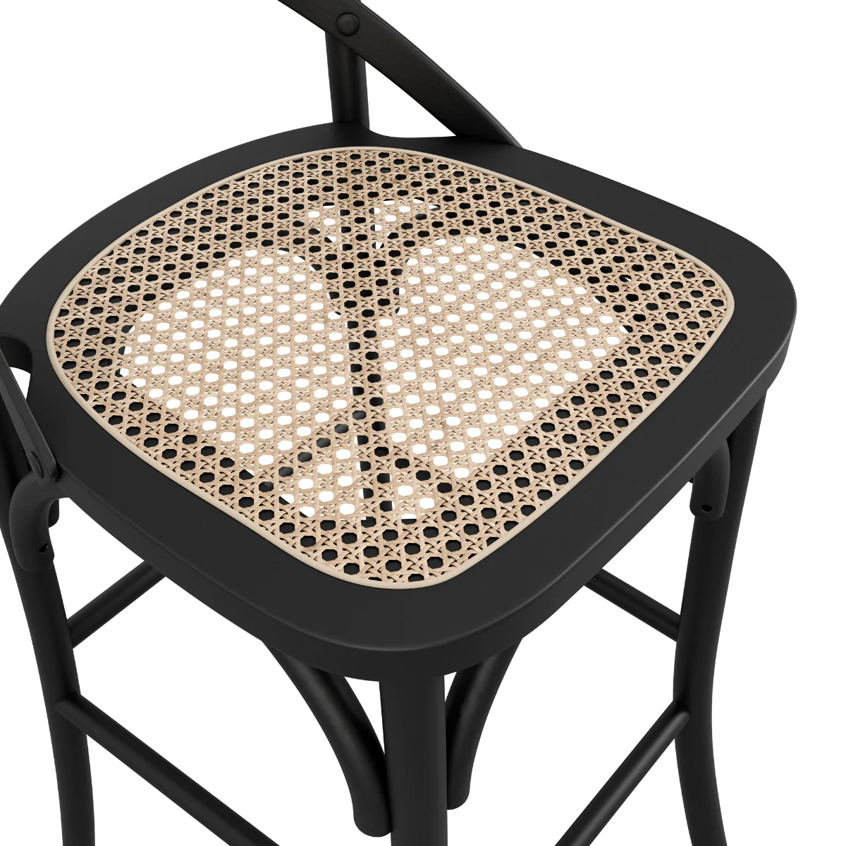 HO+ME Fitzroy Crossback Counter Stool In Black - Image 5