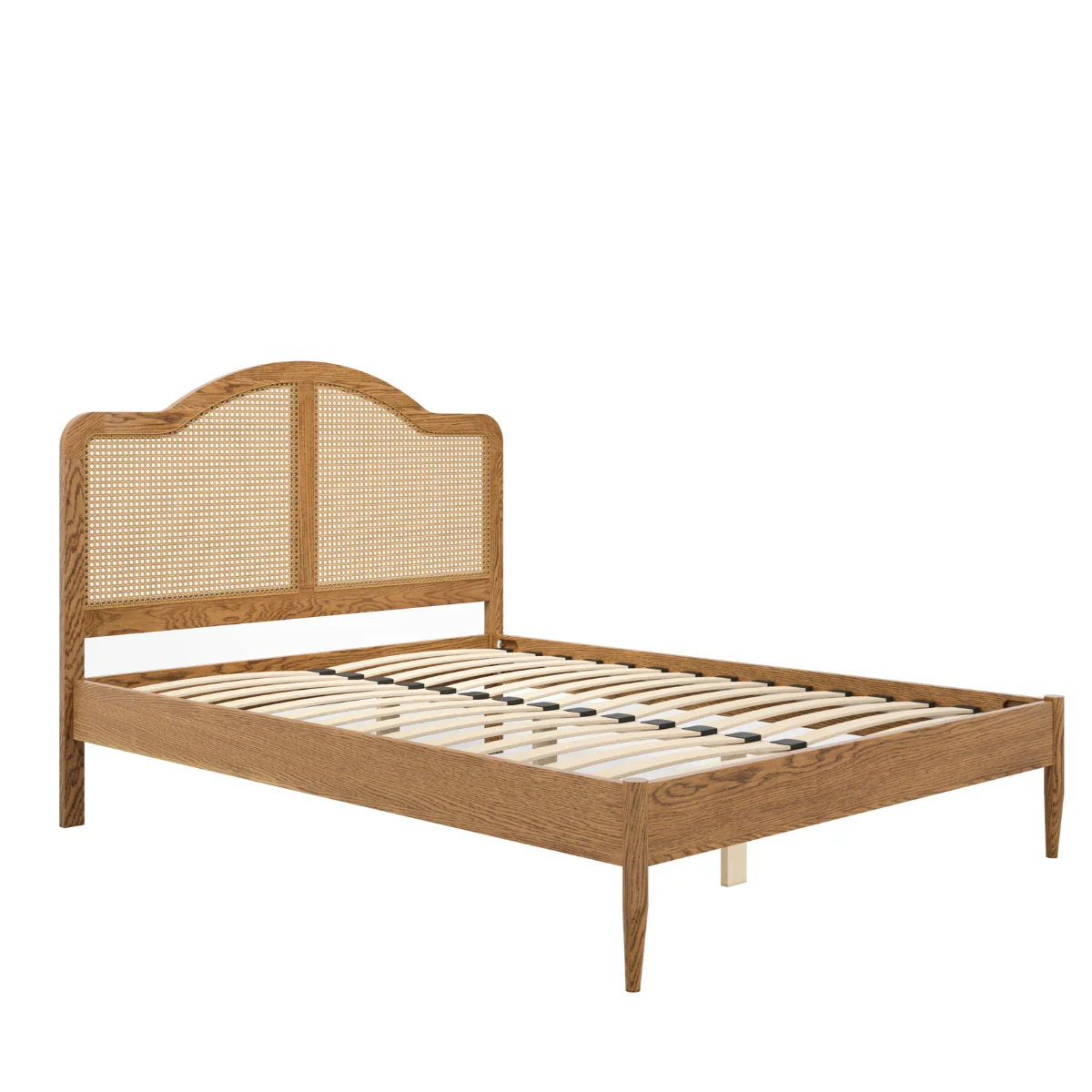 HO+ME Florian King Size Bed In Smoked Wood - Image 3