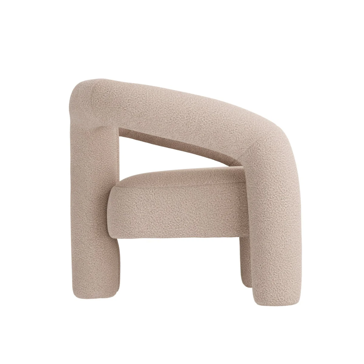 HO+ME Frai Occasional Chair In Buff - Image 3