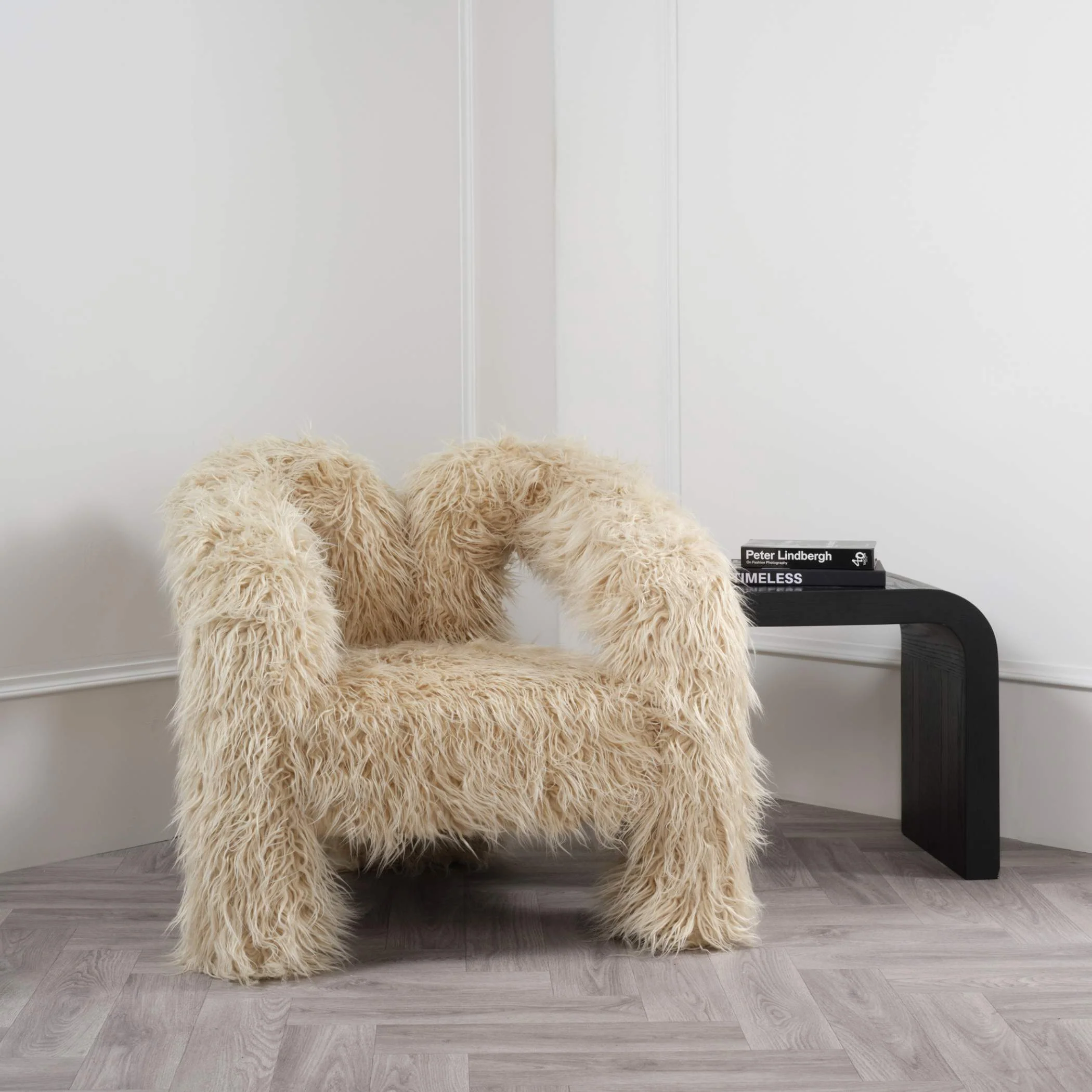 HO+ME Frai Occasional Chair In Ivory Mongolian - Image 2