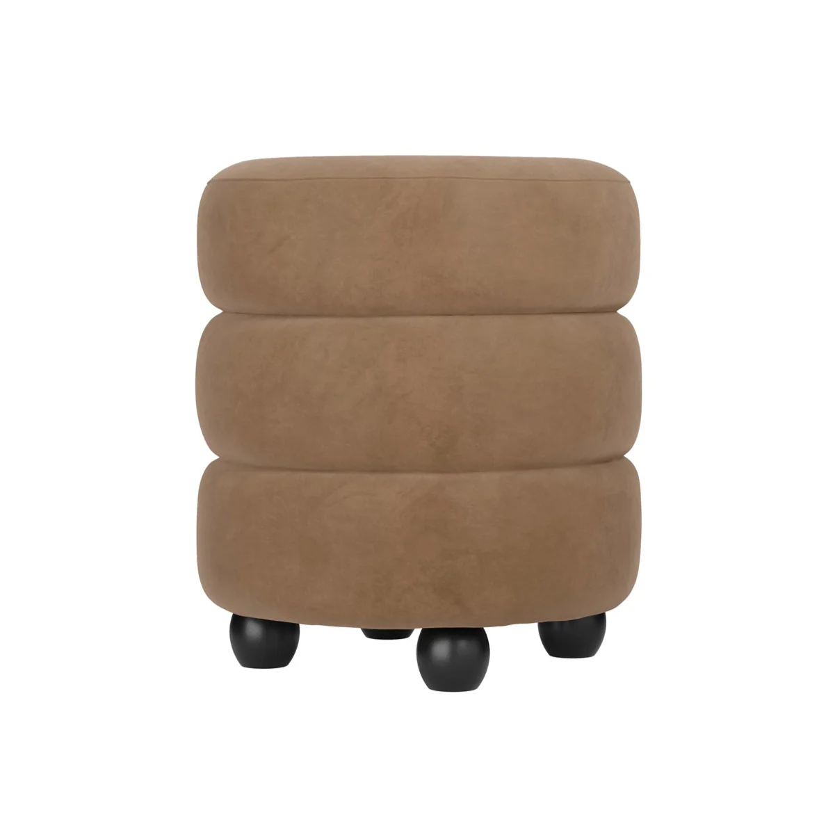 HO+ME Halo Pouffe In Black And Mole