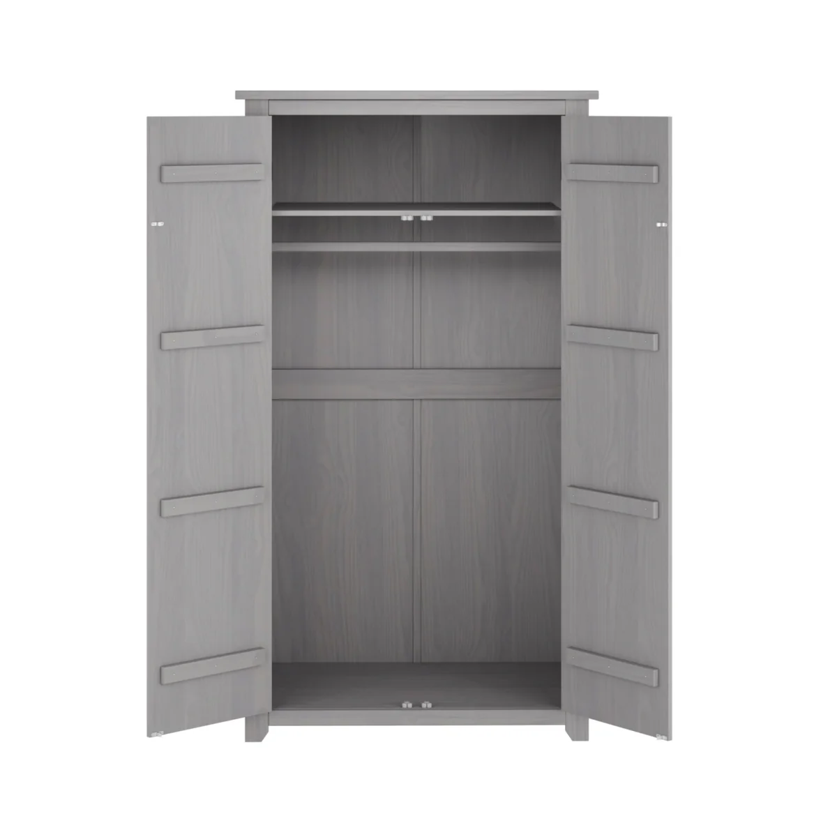 HO+ME Havana 2 Door Wardrobe In Washed Grey - Image 3