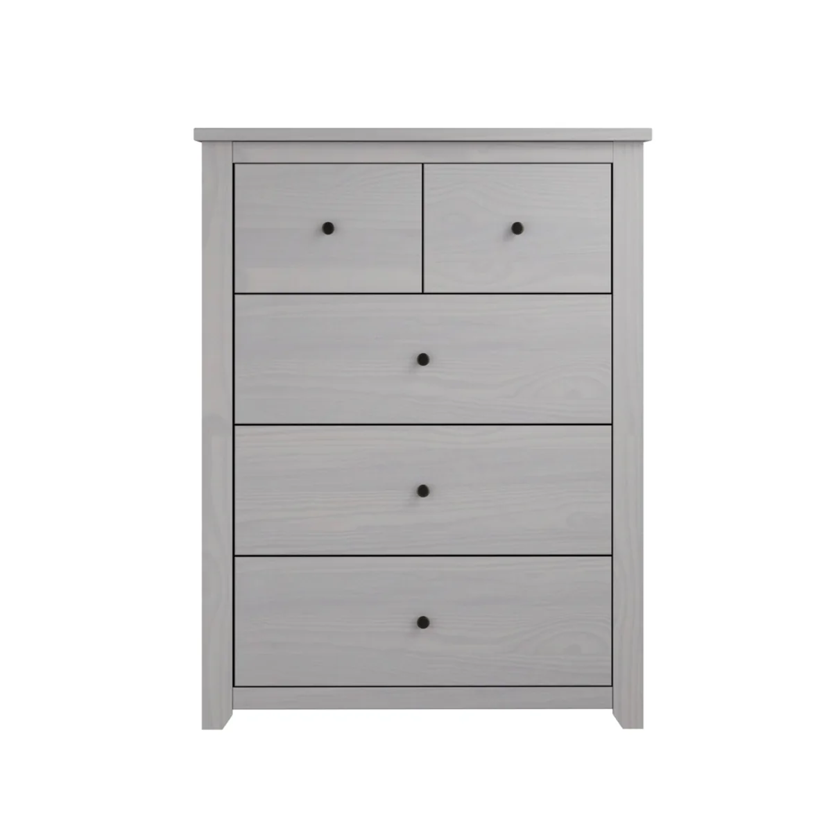 HO+ME Havana 5 Drawer Chest In Washed Grey