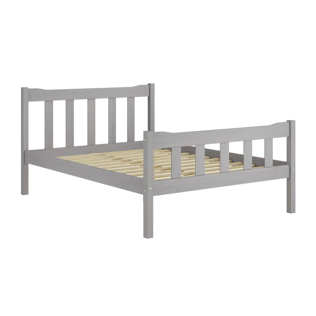 HO+ME Havana Double Bed In Washed Grey
