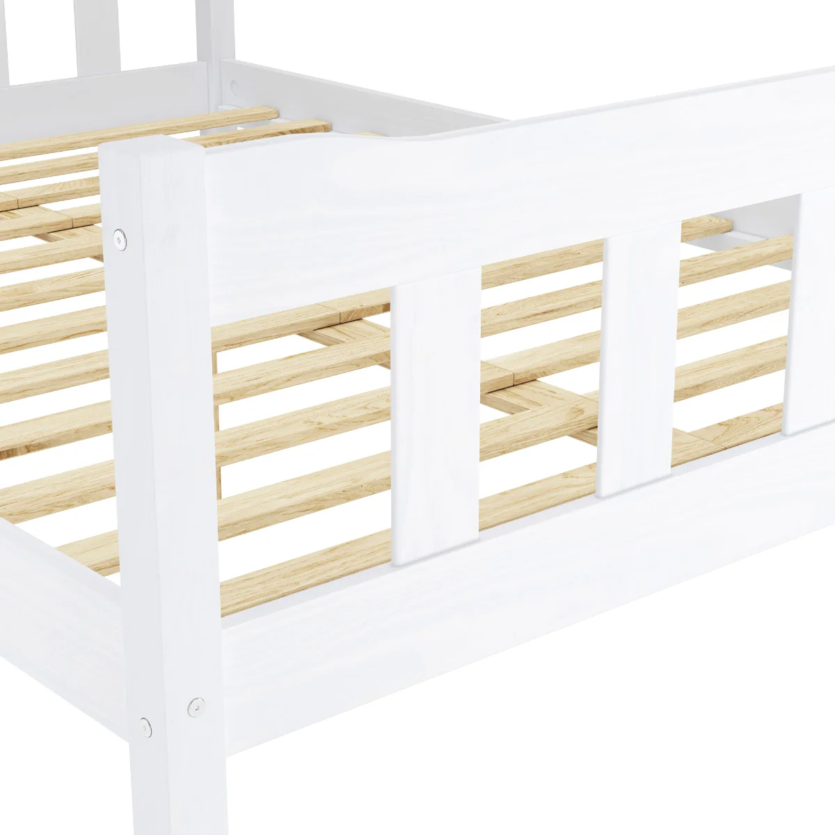 HO+ME Havana Double Bed In Washed White - Image 4